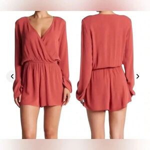 Love Stitch Long Sleeve Shorts Romper Size Medium